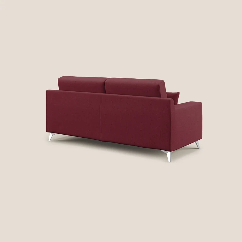Michael Canapé en tissu imperméable antitache T03 rouge