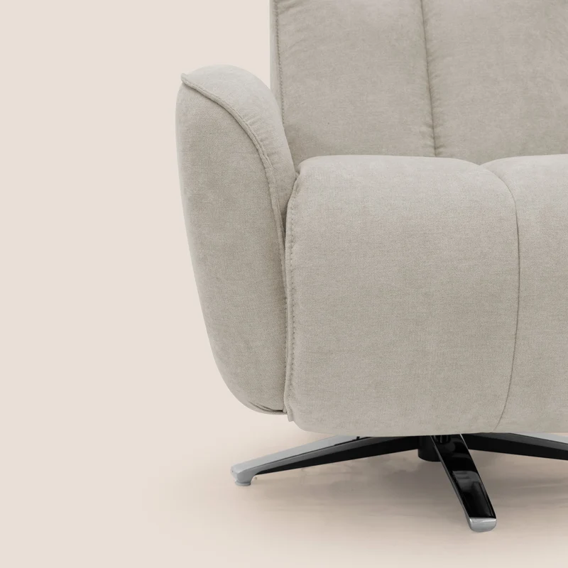 EVA fauteuil RELAX en tissu imperméable T02 crème