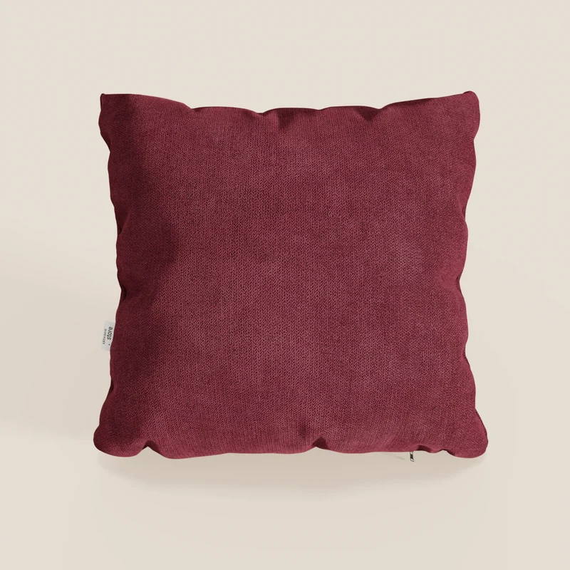 Destiny coussins carrés en tissu doux imperméable T02 rouge