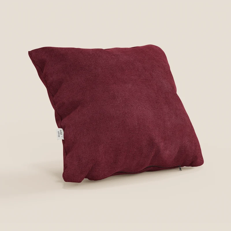 Destiny coussins carrés en tissu doux imperméable T02 rouge