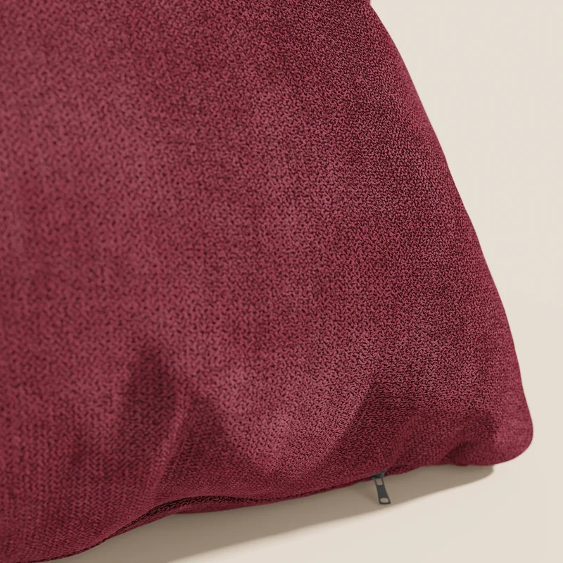 Destiny coussins carrés en tissu doux imperméable T02 rouge