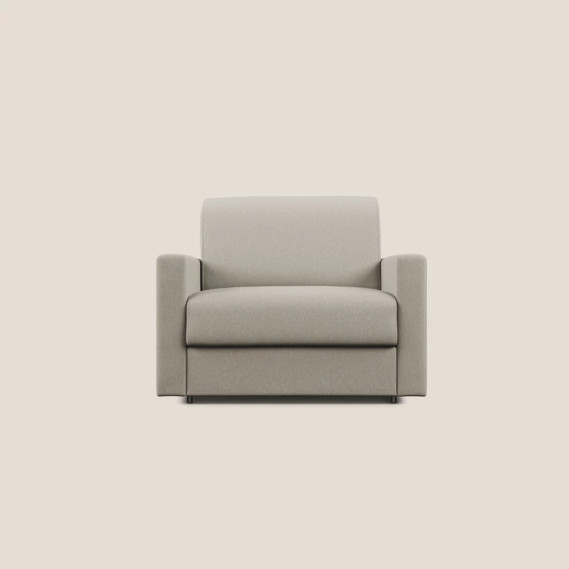 Chris Fauteuil convertible en tissu imperméable T13 crème
