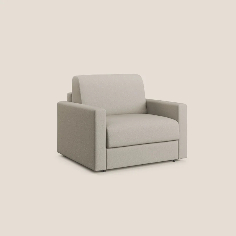 Chris Fauteuil convertible en tissu imperméable T13 crème
