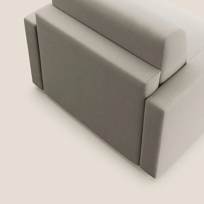 Chris Fauteuil convertible en tissu imperméable T13 crème