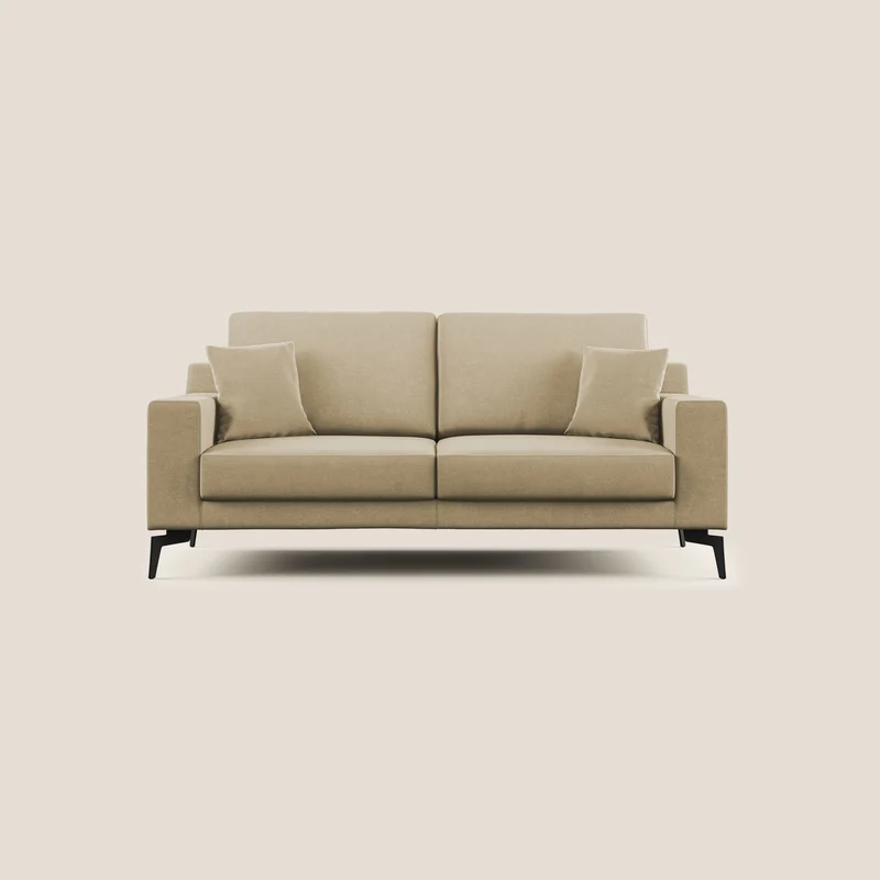 Prestige canapé moderne en microfibre détachable T11 beige