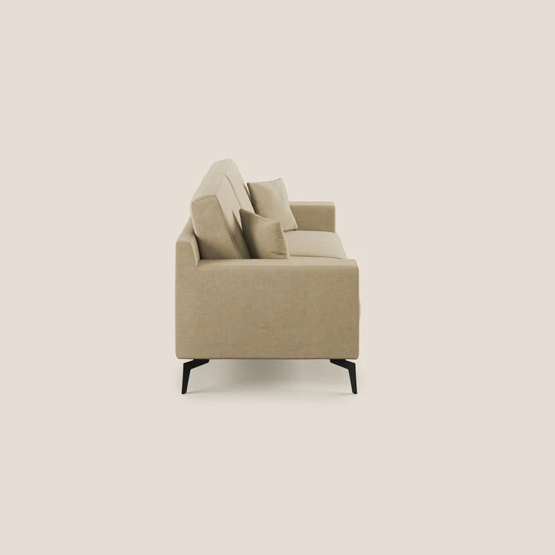Prestige canapé moderne en microfibre détachable T11 beige