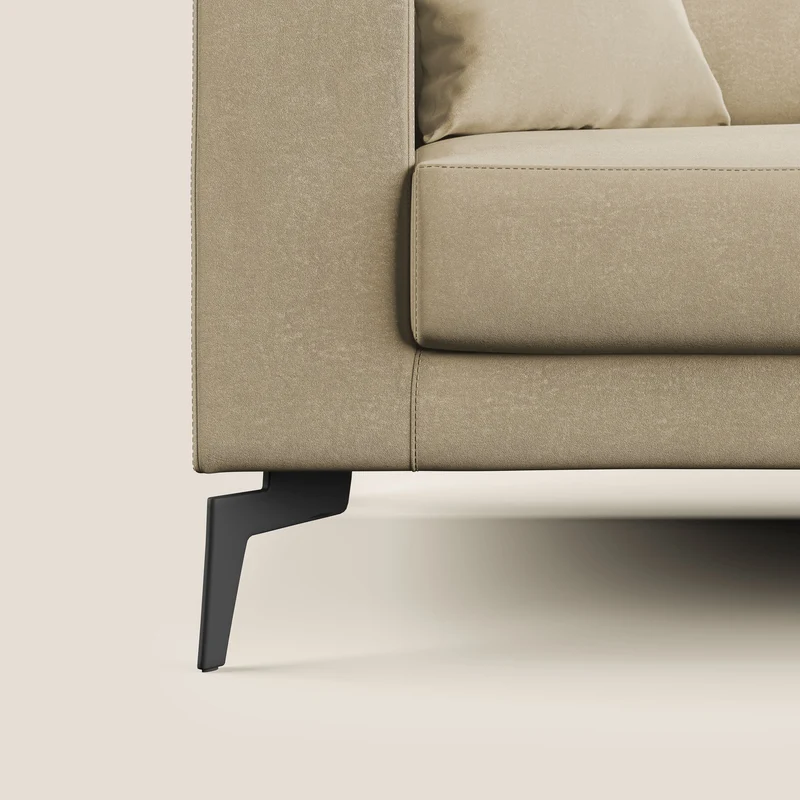 Prestige canapé moderne en microfibre détachable T11 beige