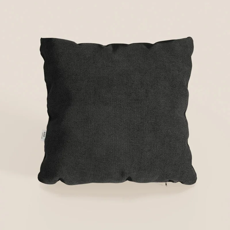 Destiny coussins carrés en tissu doux imperméable T02 noir