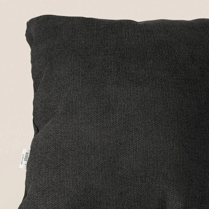Destiny coussins carrés en tissu doux imperméable T02 noir