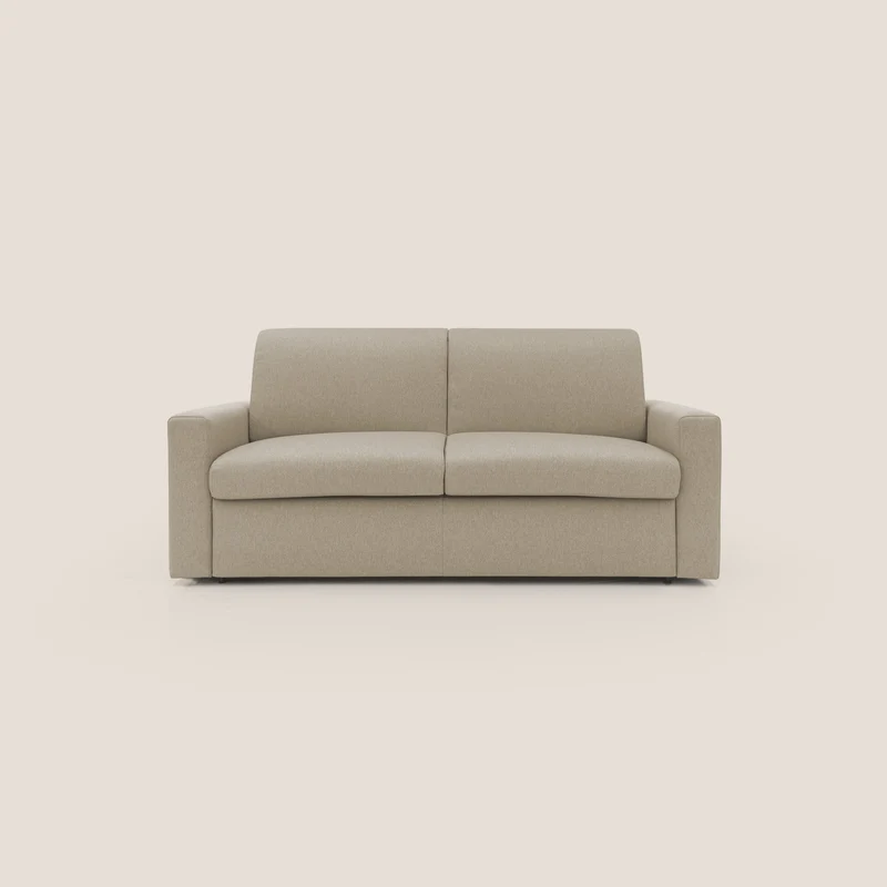 Kansas Canapé lit convertible h20 cm en tissu imperméable T13 beige