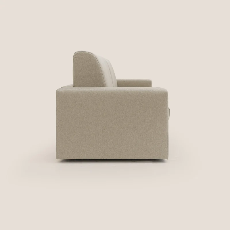 Kansas Canapé lit convertible h20 cm en tissu imperméable T13 beige