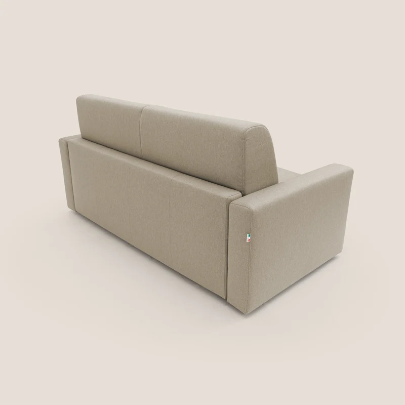 Kansas Canapé lit convertible h20 cm en tissu imperméable T13 beige