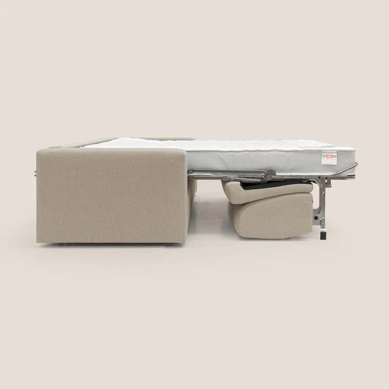 Kansas Canapé lit convertible h20 cm en tissu imperméable T13 beige