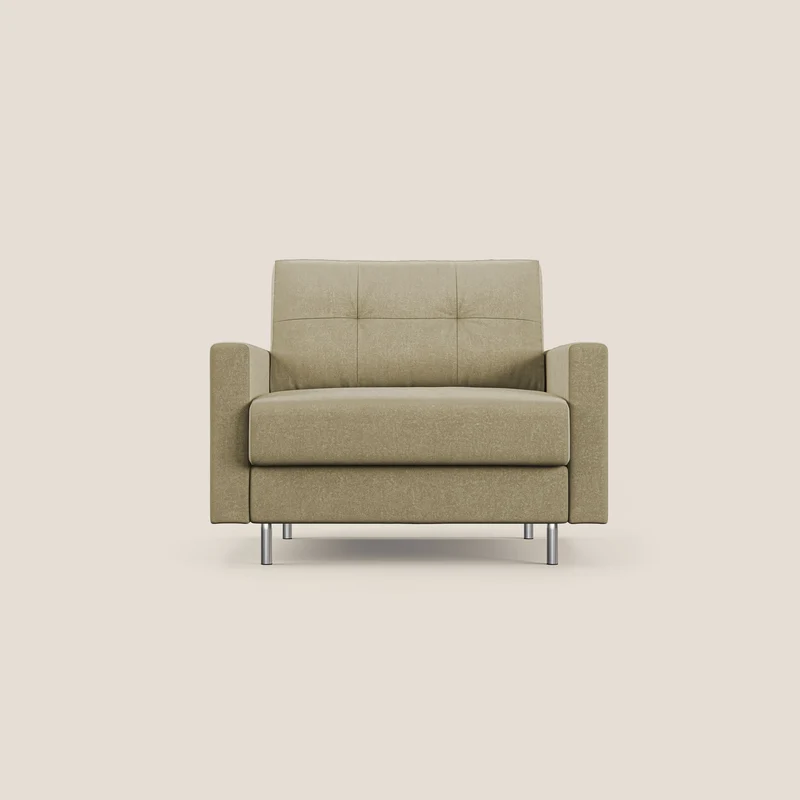 Megan fauteuil-lit en microfibre détachable T11 beige
