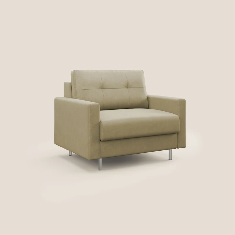 Megan fauteuil-lit en microfibre détachable T11 beige
