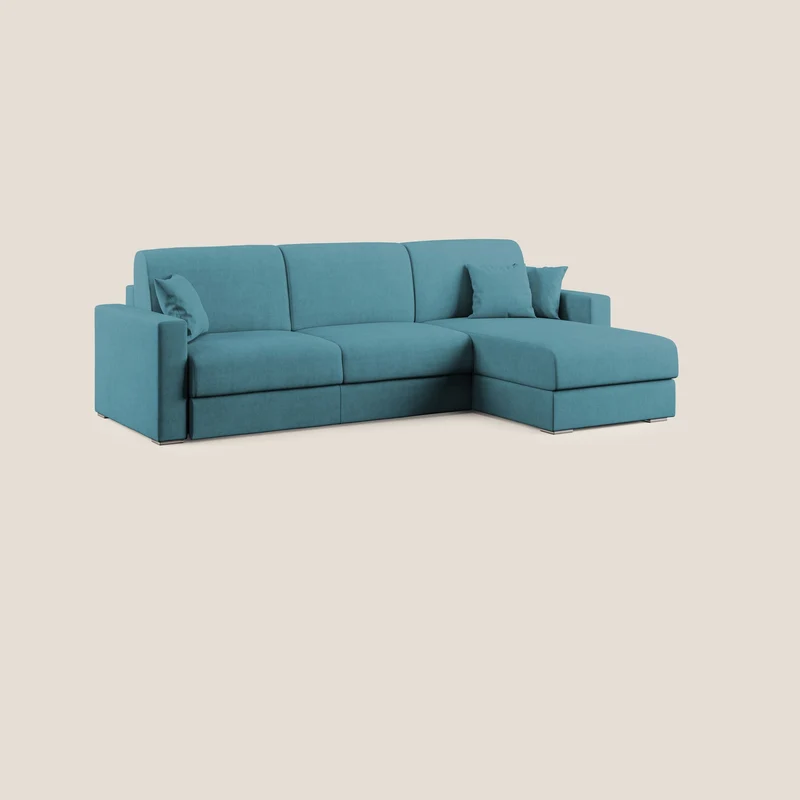 Best canapé-lit d’angle en tissu imperméable T02 azzurro