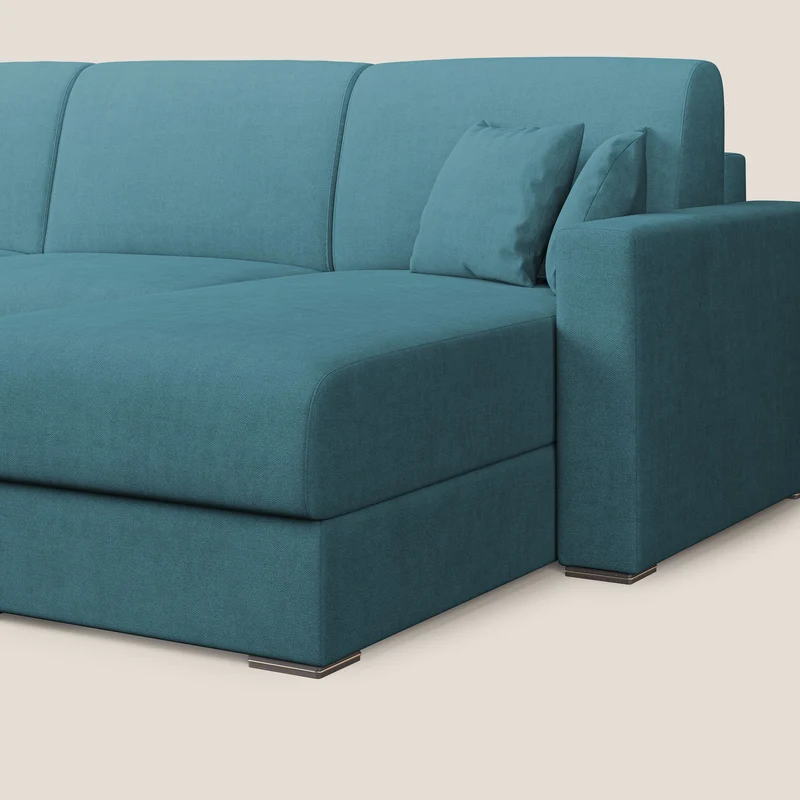 Best canapé-lit d’angle en tissu imperméable T02 azzurro