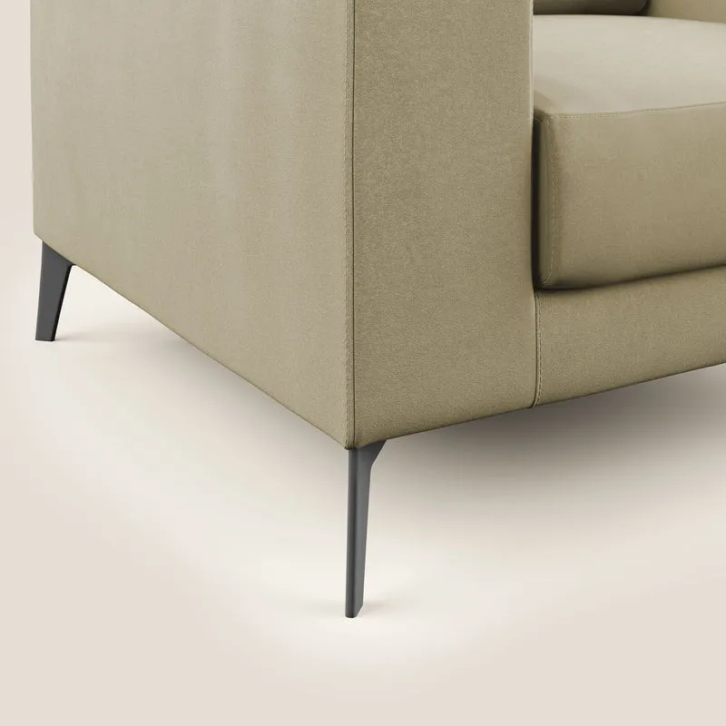 Prestige fauteuil moderne en microfibre détachable T11 beige