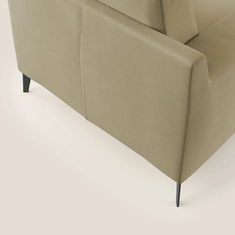 Prestige fauteuil moderne en microfibre détachable T11 beige