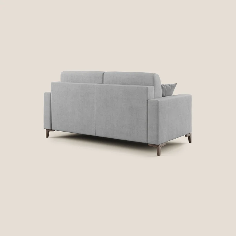 Kafka canapé lit convertible en tissu doux imperméable T02 gris clair