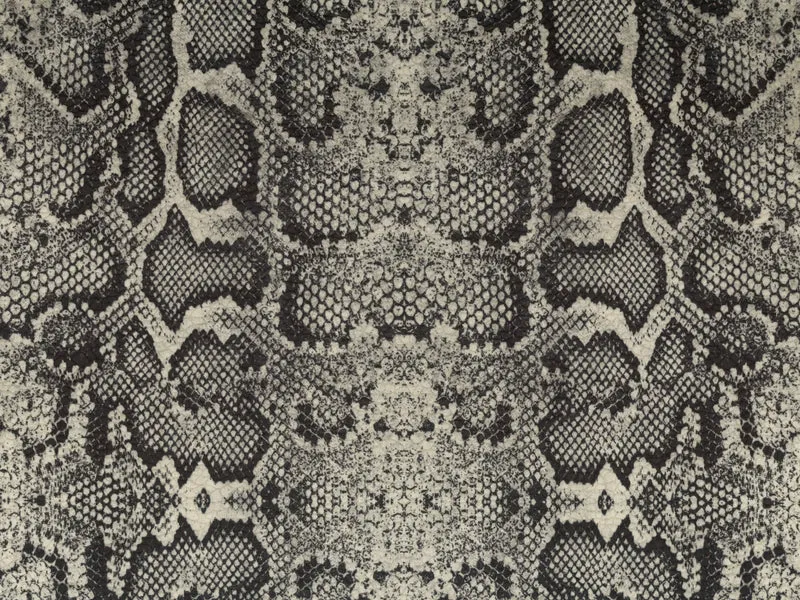 Wild coussins collection WILD en microfibre imperméable serpent gris foncé