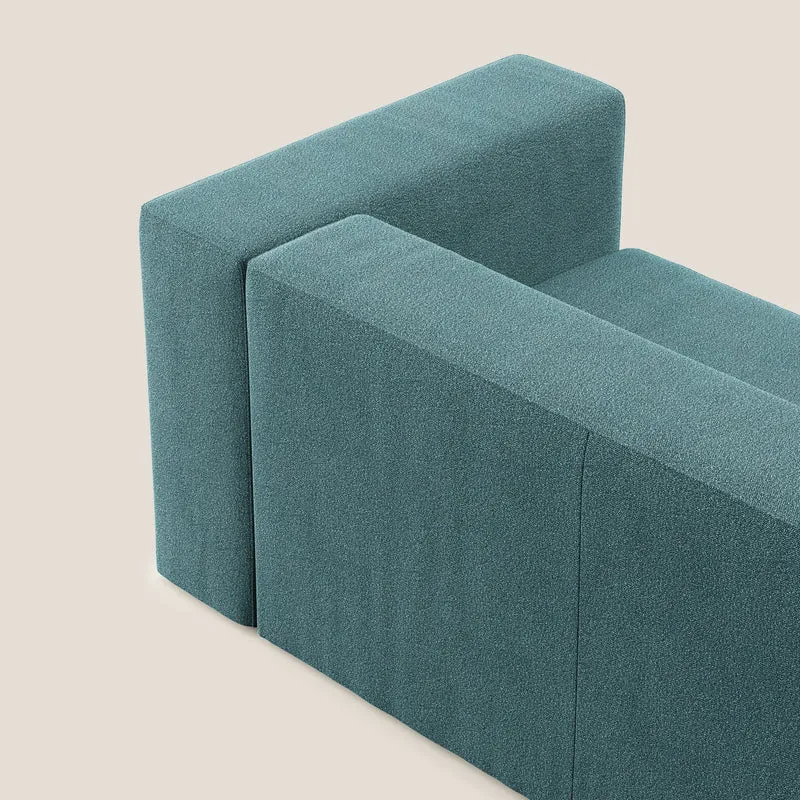 Nettuno module d'angle/latéral maxi en bouclette douce T07 bleu clair