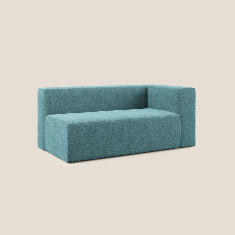 Nettuno module d'angle/latéral maxi en bouclette douce T07 bleu clair