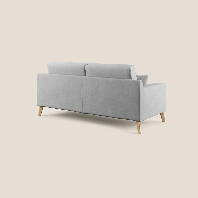 Danish canapé moderne en tissu doux imperméable T02 gris clair