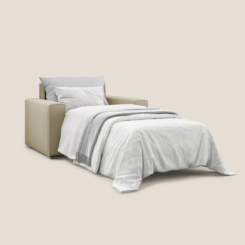 Dream fauteuil convertible en tissu détachable T05 camel