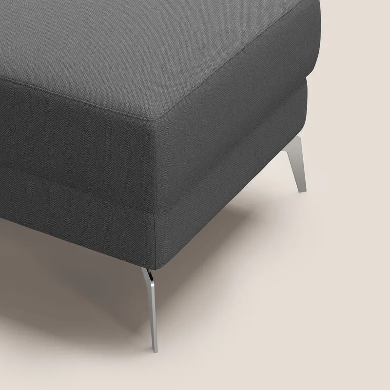 Star Pouf avec pieds hauts en tissu détachable T05 anthracite