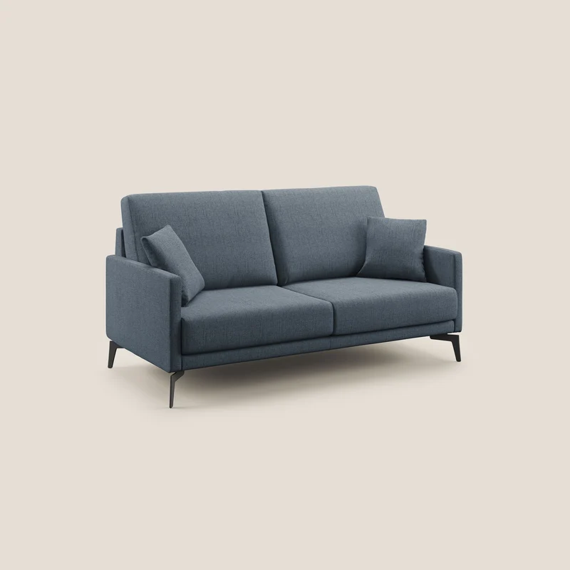 Saturno canapé moderne en tissu doux imperméable T03 bleu