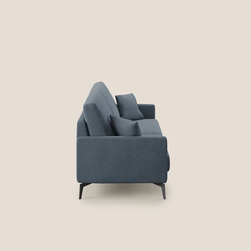 Saturno canapé moderne en tissu doux imperméable T03 bleu