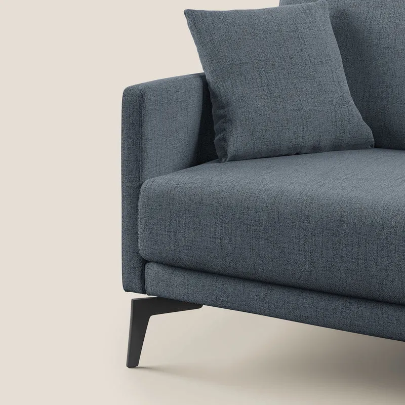 Saturno canapé moderne en tissu doux imperméable T03 bleu