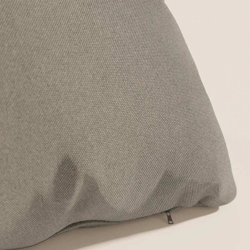 Honey coussin disponible en plusieurs couleurs, réalisé en tissu similicoton imperméable T13 taupe tortora