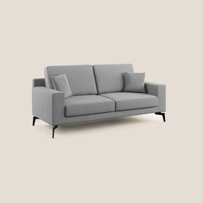 Prestige canapé moderne en microfibre détachable T11 gris
