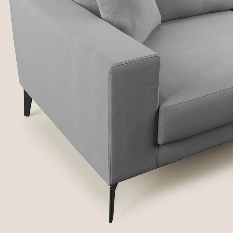 Prestige canapé moderne en microfibre détachable T11 gris