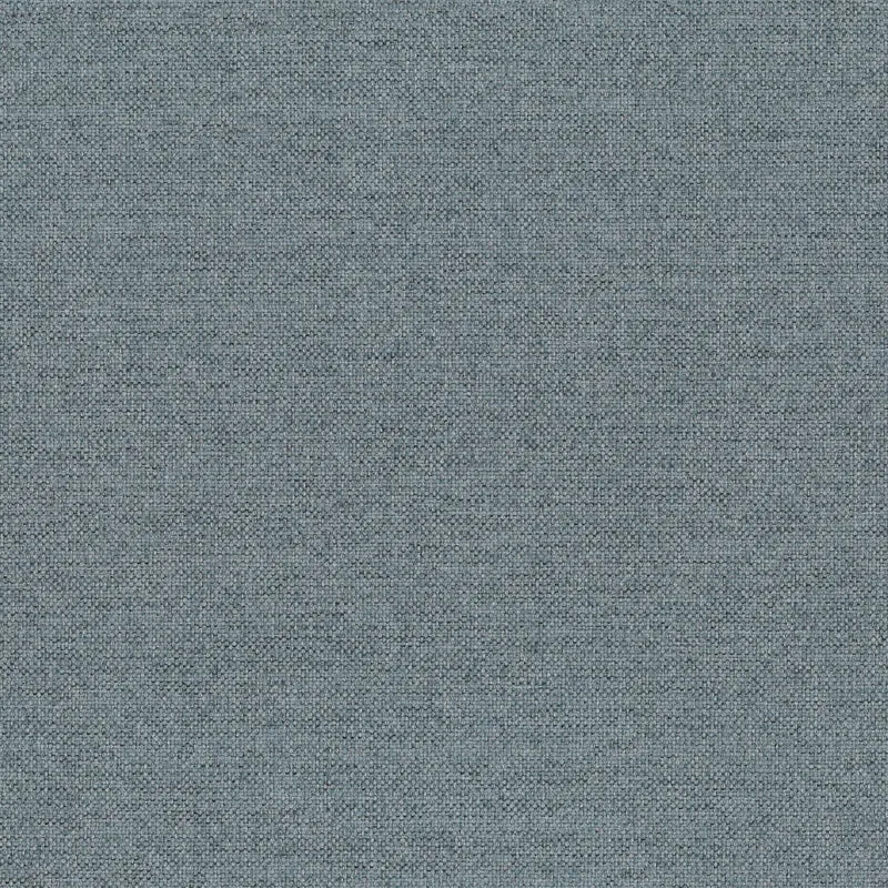 Dylan canapé d'angle avec méridienne et pouf extractible en tissu flammé effet coton imperméable T19 bleu pastel