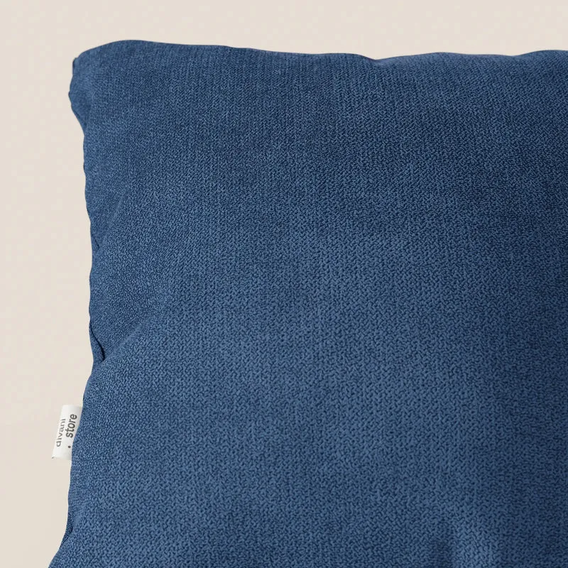 Destiny coussins carrés en tissu doux imperméable T02 bleu