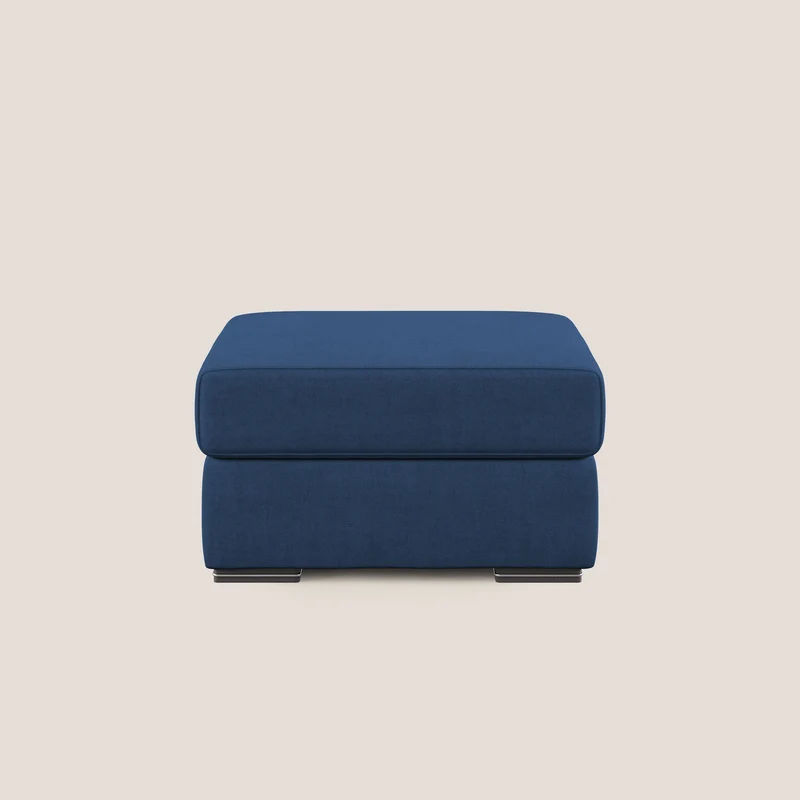 Sun pouf coffre en tissu imperméable T02 bleu
