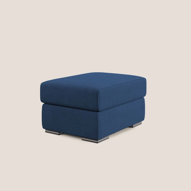 Sun pouf coffre en tissu imperméable T02 bleu