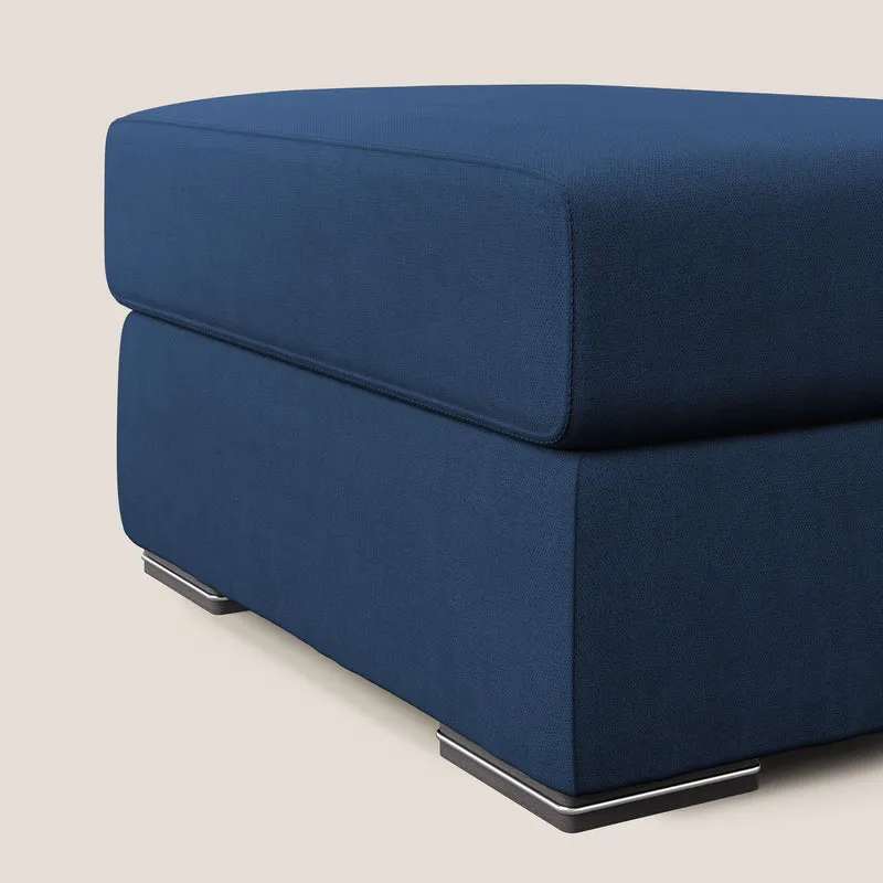 Sun pouf coffre en tissu imperméable T02 bleu