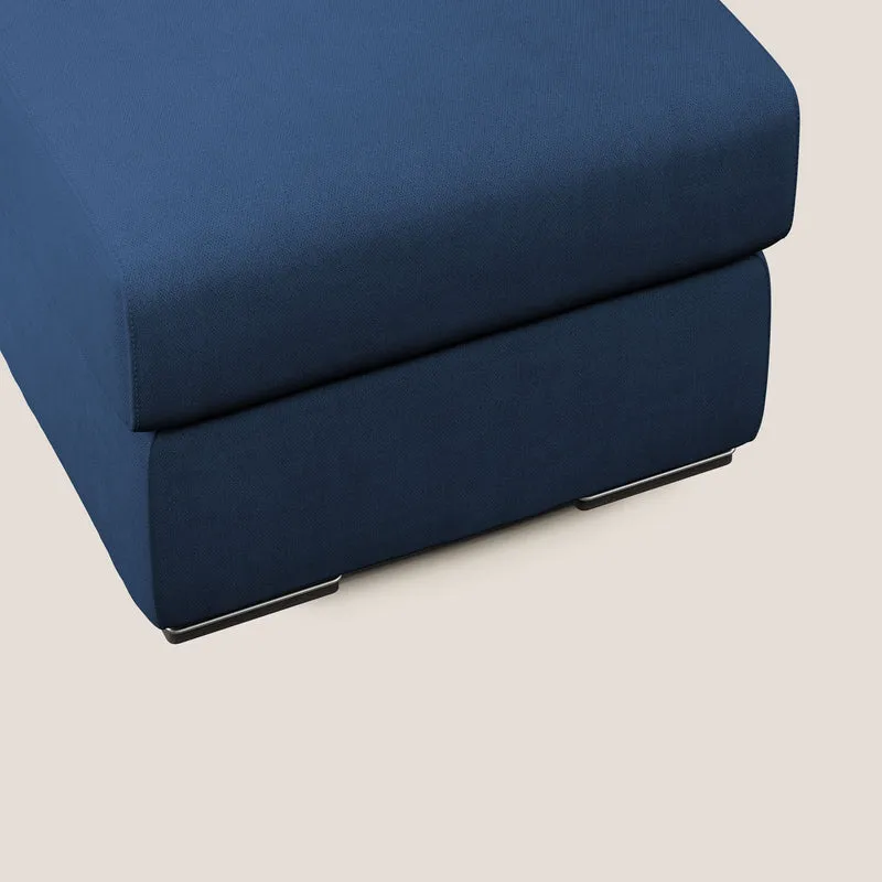 Sun pouf coffre en tissu imperméable T02 bleu
