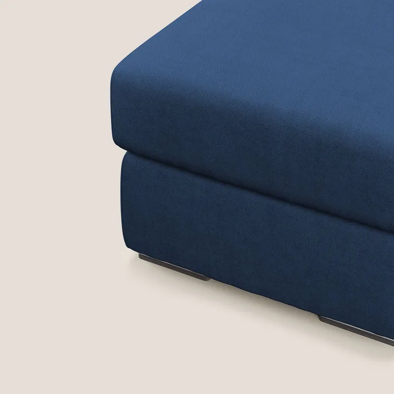 Sun pouf coffre en tissu imperméable T02 bleu