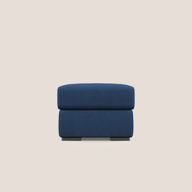Sun pouf coffre en tissu imperméable T02 bleu