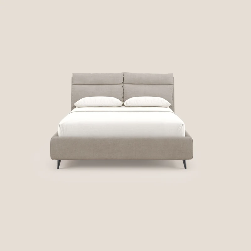 Jerry lit coffre et coussins réglables en tissu détachable T17 beige