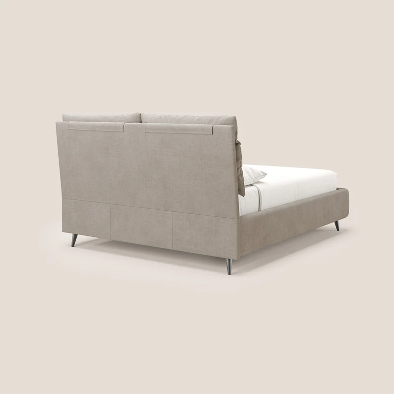 Jerry lit coffre et coussins réglables en tissu détachable T17 beige