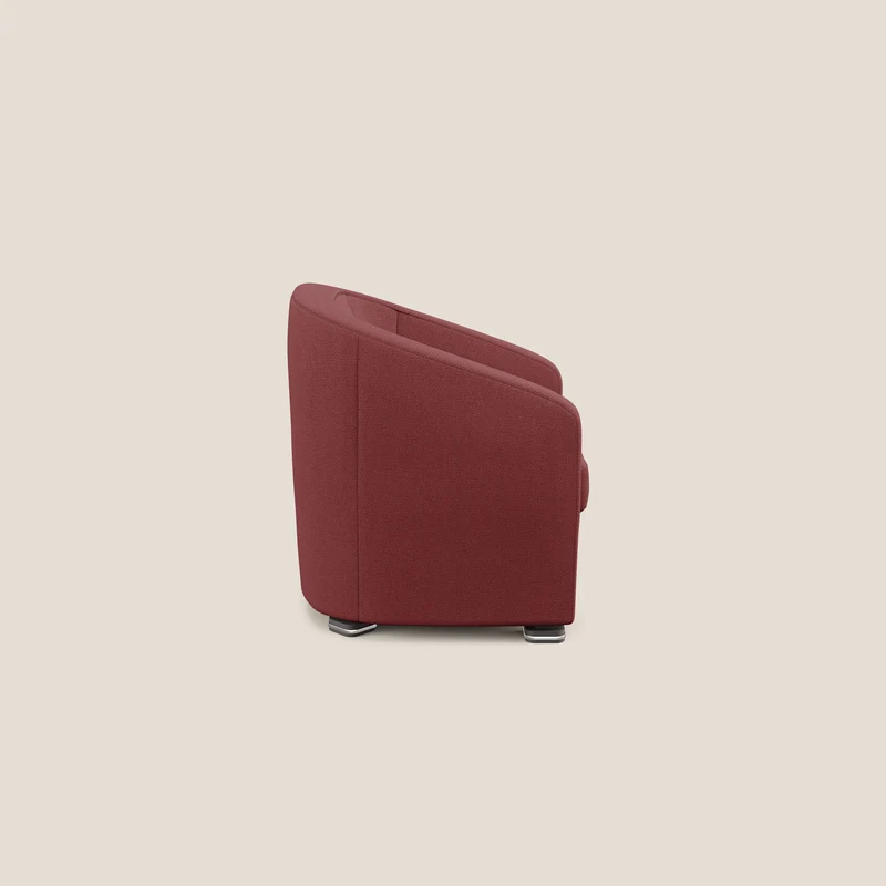 Cloe Fauteuil en tissu détachable à l'eau QuickClean T08 rouge