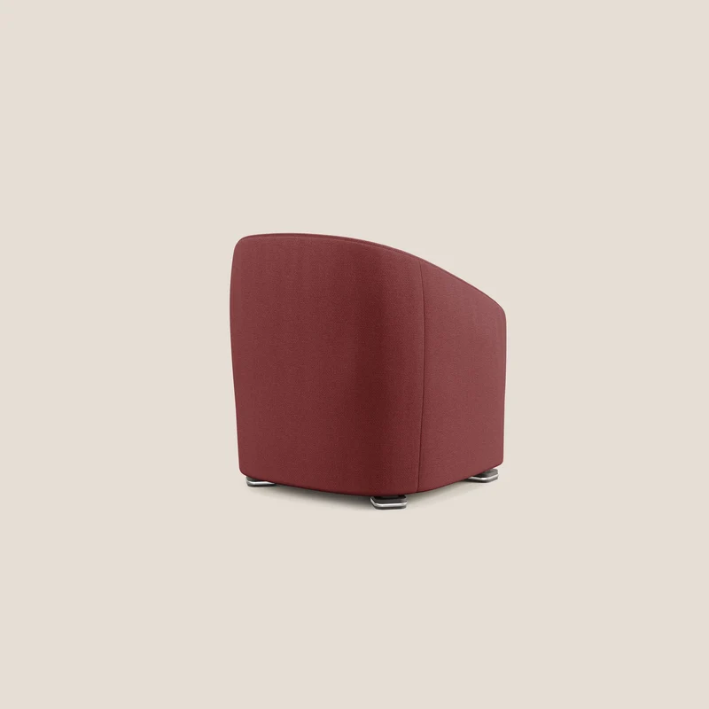 Cloe Fauteuil en tissu détachable à l'eau QuickClean T08 rouge