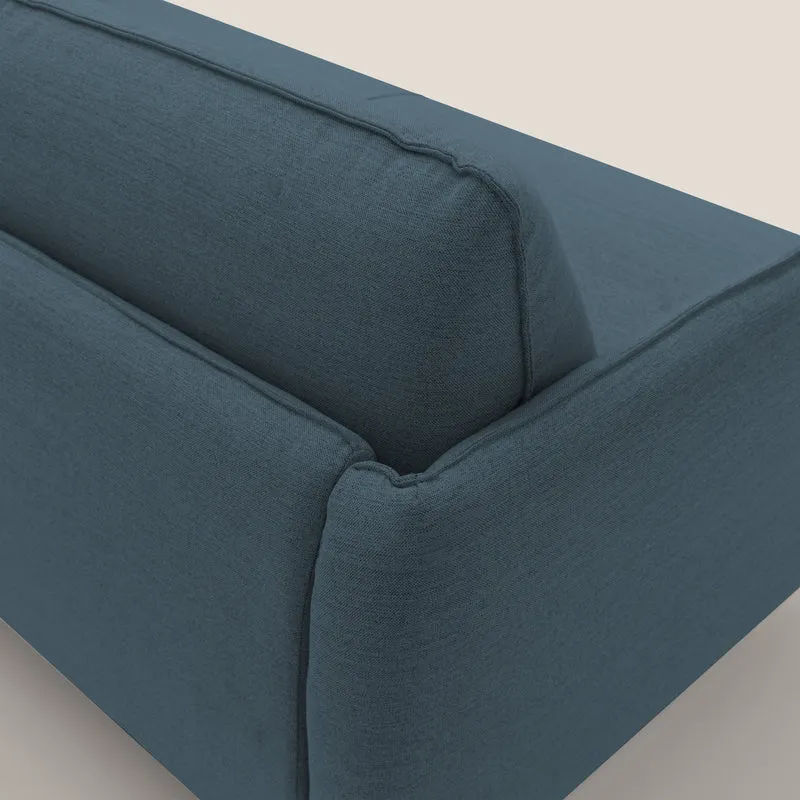 Texas Canapé convertible matrimonial moderne en tissu imperméable T19 bleu