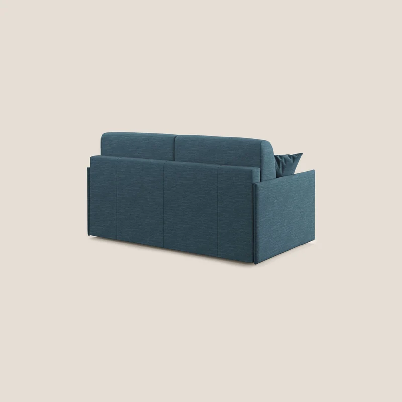 Evans canapé lit convertible en tissu recyclé bleu canard